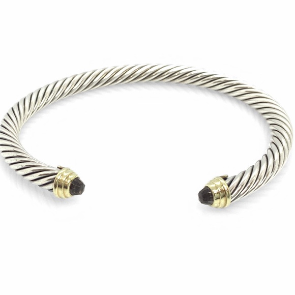 David Yurman Jewelry - David Yurman 5mm Cable Bracelet with Smoky Quartz